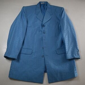 Paitano 46R 38x30 Light Blue Africa Tribal Ethnic Mens Jacket Pants Suit